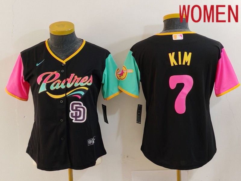 Youth San Diego Padres #7 Kim Black City Edition 2024 Nike MLB Jersey style 12
